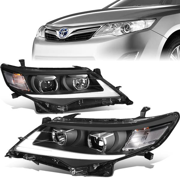 LED DRL Projector Headlights<br>12-14 Toyota Camry