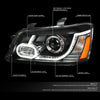 LED DRL Projector Headlights<br>01-07 Toyota Highlander