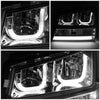 LED DRL Halo Headlights<br>03-06 Chevy Avalanche Silverado 1500-3500