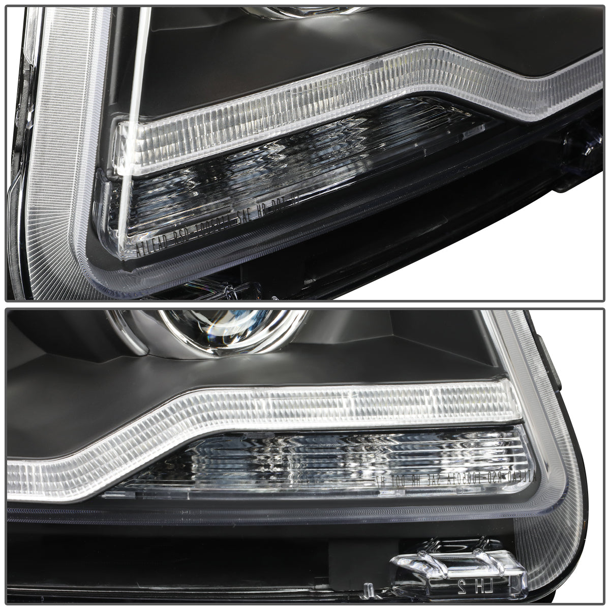 LED DRL Projector Headlights<br>11-17 Jeep Compass MK