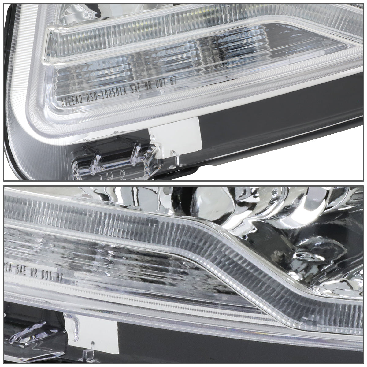 LED DRL Projector Headlights<br>11-17 Jeep Compass MK