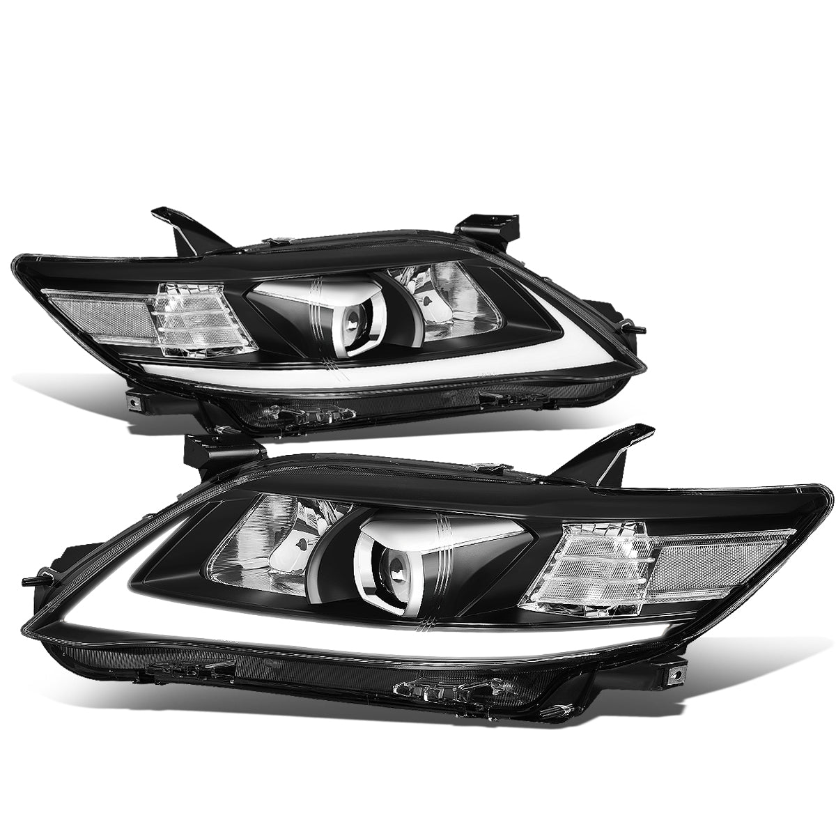 LED DRL Halo Sequential Projector Headlights<br>10-11 Toyota Camry