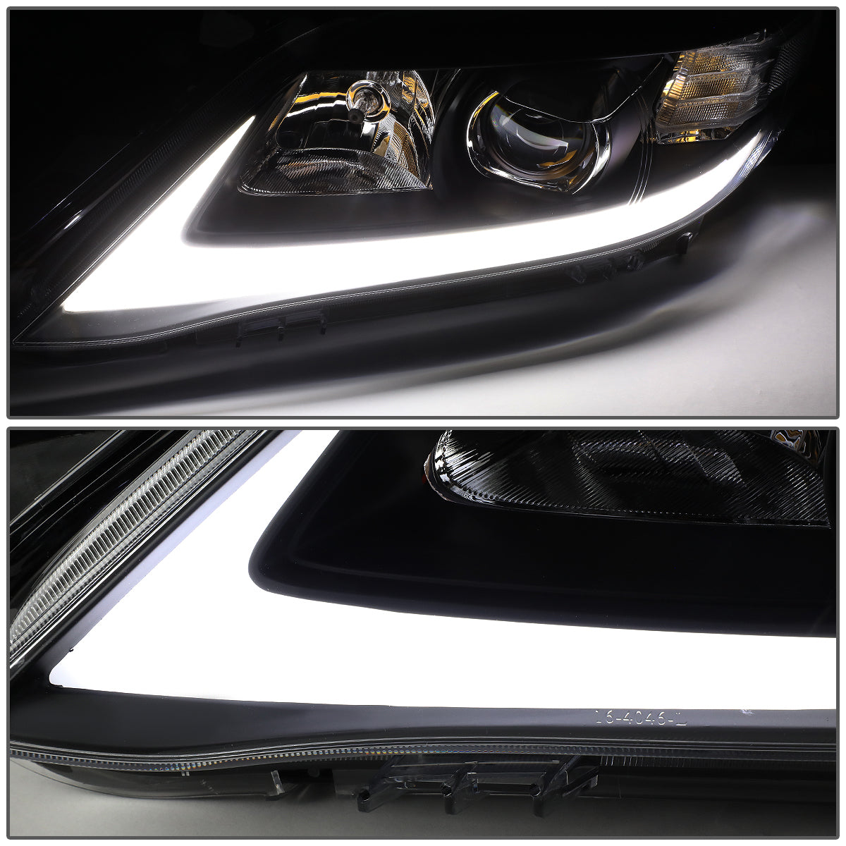 LED DRL Halo Sequential Projector Headlights<br>10-11 Toyota Camry