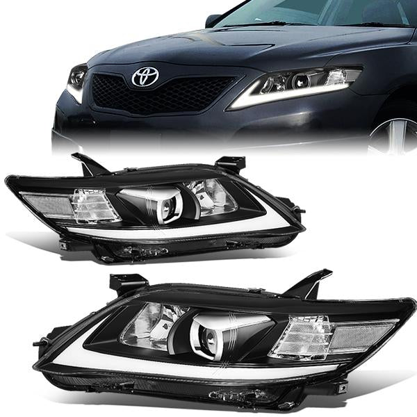 LED DRL Halo Sequential Projector Headlights<br>10-11 Toyota Camry