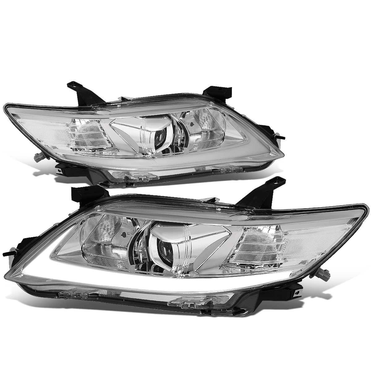 LED DRL Halo Sequential Projector Headlights<br>10-11 Toyota Camry