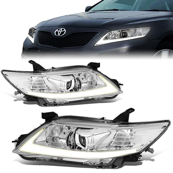 LED DRL Halo Sequential Projector Headlights<br>10-11 Toyota Camry