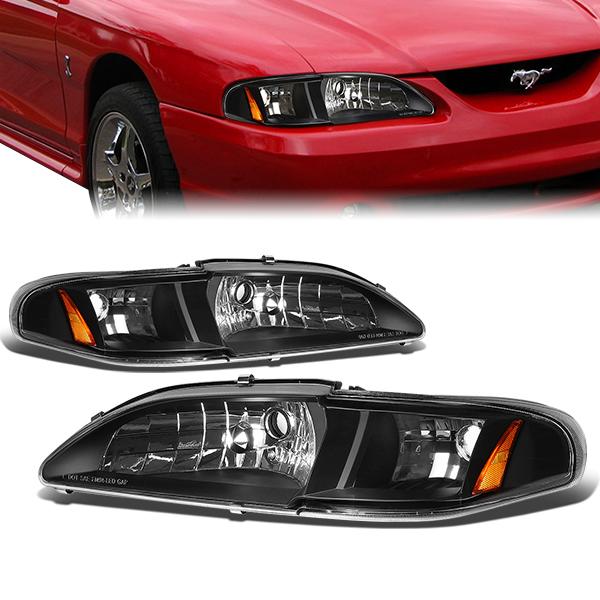 Factory Style Headlightss<br>94-98 Ford Mustang