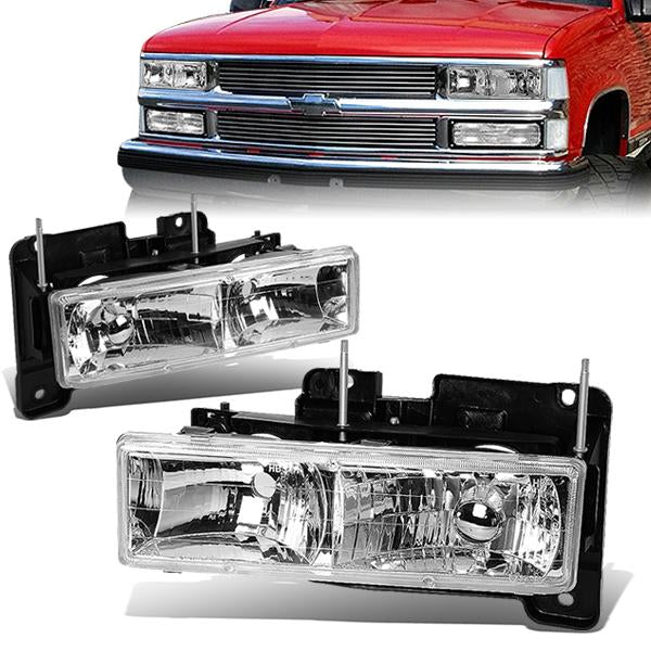 Factory Style Headlightss<br>88-99 Chevy C/K 1500-3500