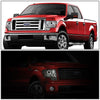 LED DRL Halo Projector Headlights<br>09-14 Ford F-150