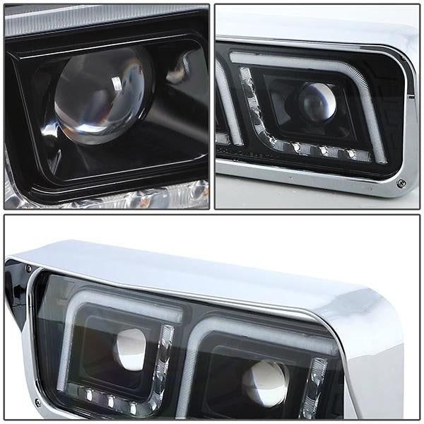 LED DRL Projector Headlights<br>81-19 Kenworth W900 Western Star 4800