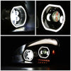 LED DRL Halo Projector Headlights<br>08-17 Freightliner Cascadia