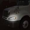 LED DRL Halo Projector Headlights<br>05-17 Freightliner Columbia, 2004 Columbia