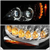 LED DRL Halo Projector Headlights<br>05-17 Freightliner Columbia, 2004 Columbia