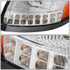 LED DRL Halo Sequential Projector Headlights<br>04-18 Volvo VN VNL 300 400 430 630 740 760 860