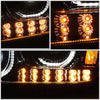 LED DRL Halo Projector Headlights<br>08-19 Kenworth T170 T270 T370 T660