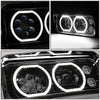 LED DRL Halo Projector Headlights<br>81-19 Kenworth W900 Western Star 4800