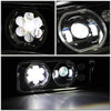 LED DRL Halo Projector Headlights<br>81-19 Kenworth W900 Western Star 4800