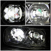 LED DRL Halo Projector Headlights<br>08-22 Peterbilt 389 388 567