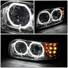 LED DRL Halo Projector Headlights<br>08-22 Peterbilt 389 388 567