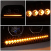 LED DRL Halo Sequential Projector Headlights<br>96-10 Freightliner Century