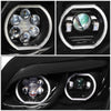 LED DRL Halo Sequential Projector Headlights<br>96-10 Freightliner Century