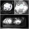 LED DRL Halo Sequential Projector Headlights<br>96-10 Freightliner Century