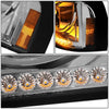 LED DRL Halo Sequential Projector Headlights<br>96-10 Freightliner Century