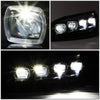 LED DRL Halo Sequential Projector Headlights<br>10-20 Peterbilt 337 348