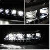 LED DRL Halo Sequential Projector Headlights<br>10-20 Peterbilt 337 348