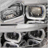 LED DRL Halo Sequential Projector Headlights<br>10-20 Peterbilt 337 348