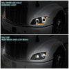 LED DRL Halo Sequential Projector Headlights<br>13-20 Peterbilt 579, 11-18 587