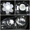 LED DRL Halo Sequential Projector Headlights<br>13-20 Peterbilt 579, 11-18 587