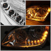 LED DRL Halo Sequential Projector Headlights<br>13-20 Peterbilt 579, 11-18 587