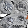 LED DRL Halo Sequential Projector Headlights<br>13-20 Peterbilt 579, 11-18 587