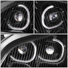 LED DRL Halo Projector Headlights<br>03-19 Freightliner M2 106 112