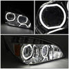 LED DRL Halo Projector Headlights<br>18-21 Freightliner Cascadia