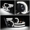 LED DRL Halo Projector Headlights<br>10-18 Ram 1500-3500, 2009 Dodge Ram 1500