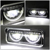 LED DRL Halo Headlights<br>86-07 Kenworth T600A Peterbilt 357 379