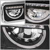 LED DRL Halo Headlights<br>86-07 Kenworth T600A Peterbilt 357 379