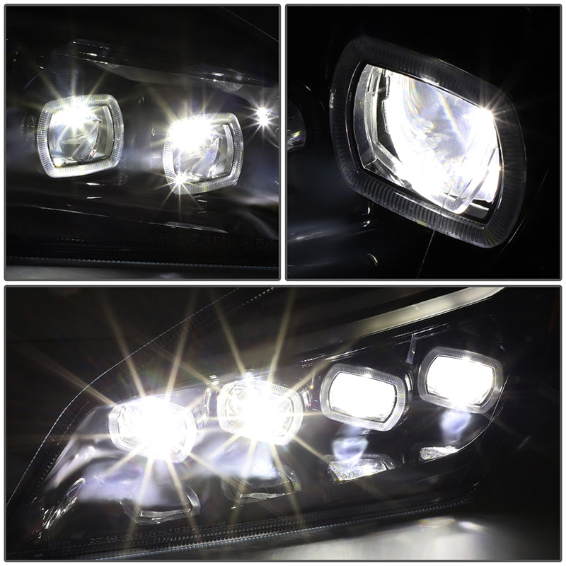 LED DRL Halo Sequential Projector Headlights<br>18-21 Freightliner Cascadia