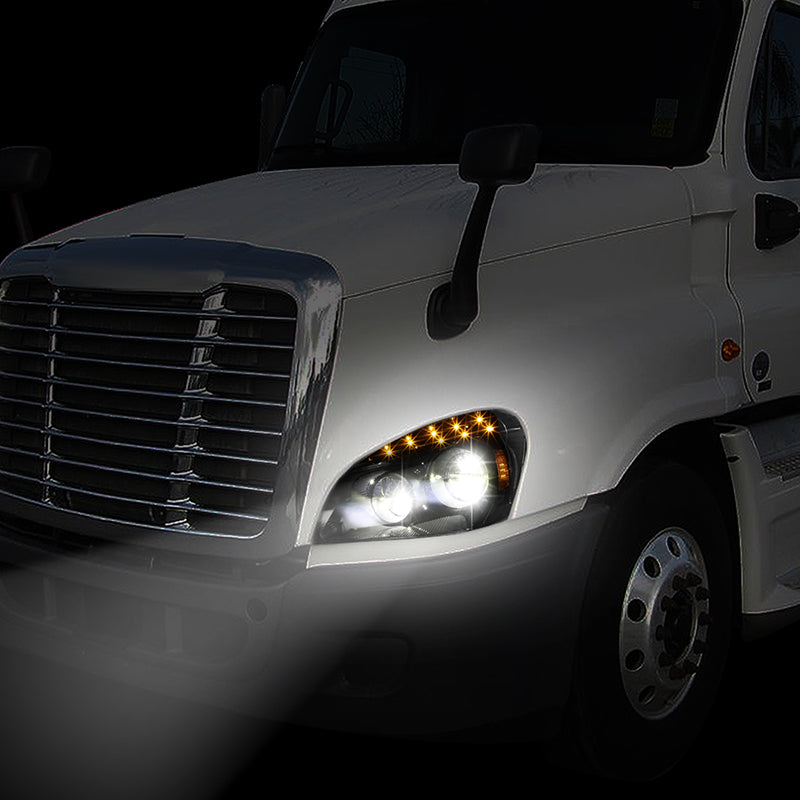 Projector Headlights<br>08-17 Freightliner Cascadia