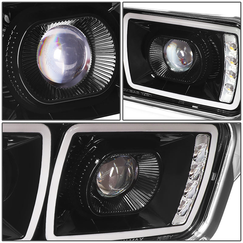 LED DRL Halo Headlights<br>86-07 Kenworth T600A Peterbilt 378 379