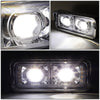 LED DRL Halo Headlights<br>86-07 Kenworth T600A Peterbilt 378 379