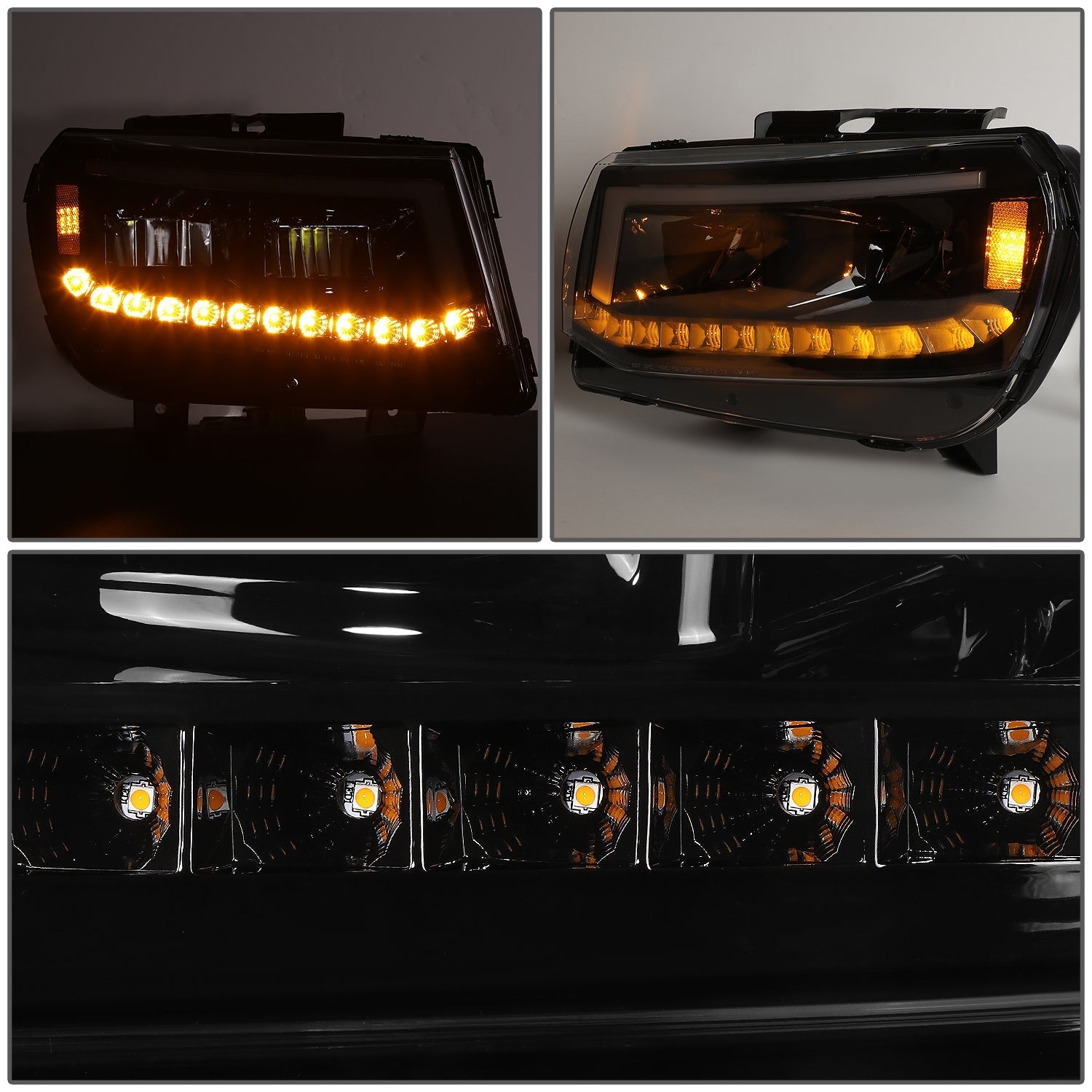 LED DRL Sequential Headlights<br>14-15 Chevrolet Camaro