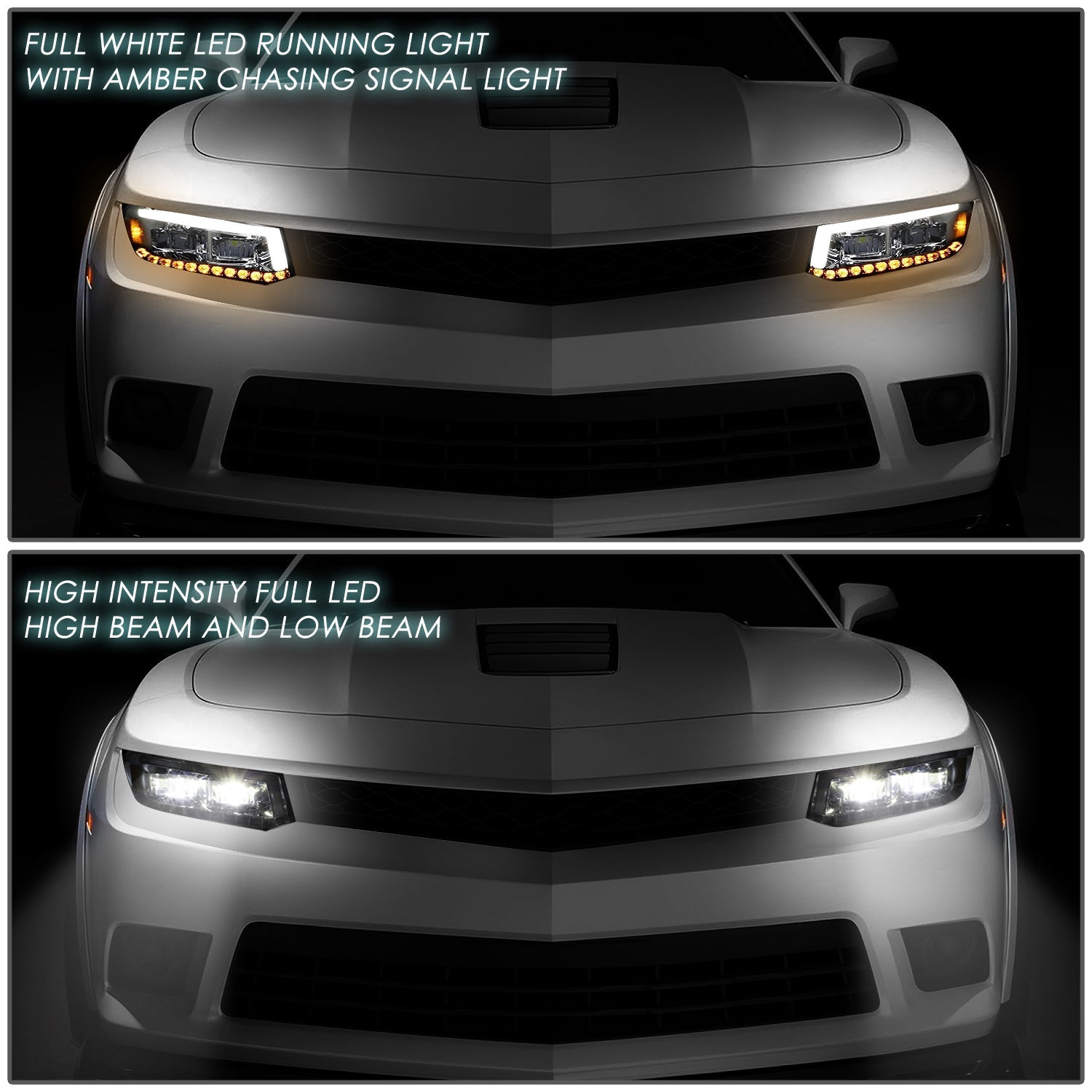 LED DRL Sequential Headlights<br>14-15 Chevrolet Camaro