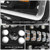 LED DRL Sequential Switchback Projector Headlights<br>18-20 Ford F-150