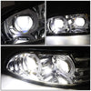 LED DRL Halo Projector Headlights<br>10-20 Peterbilt 337 348