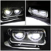 LED DRL Halo Headlights<br>81-88 Peterbilt 359, 87-07 379, 08-21 389