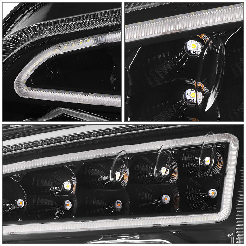 LED DRL Halo Sequential Projector Headlights<br>19-22 Kenworth T880