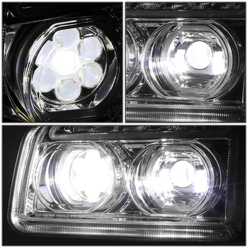 LED DRL Halo Sequential Projector Headlights<br>19-22 Kenworth T880